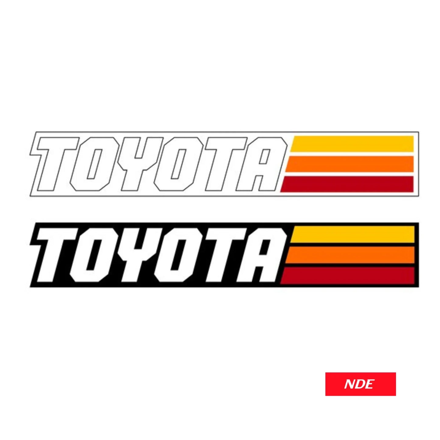 STICKER DECAL TEQ TOYOTA STRIPES