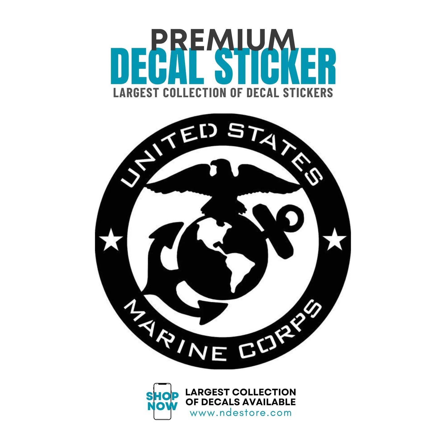 STICKER DECAL UNITED STATES MARINE CORPS