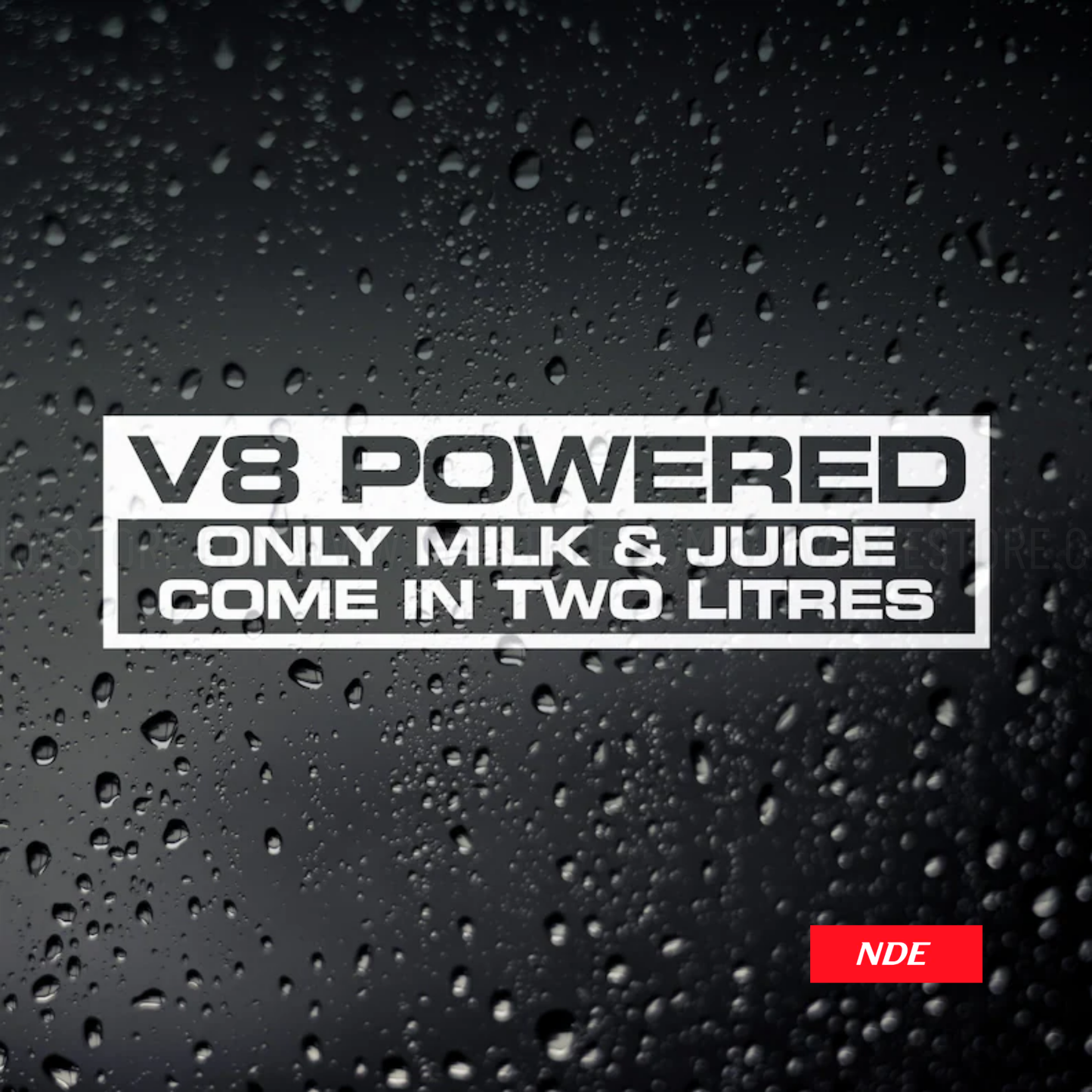 STICKER DECAL V8 POWERED