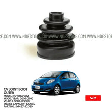 CV JOINT BOOT OUTER FOR TOYOTA VITZ KSP90 (2005-2010) - ndestore.com