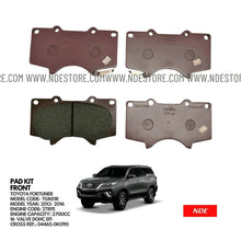 BRAKE DISC PAD SET FRONT GENUINE FOR TOYOTA FORTUNER (2013-2016) - ndestore.com