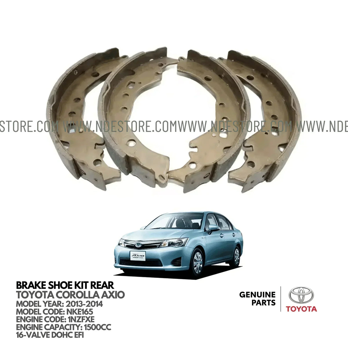 Brake Disc Pad Set Rear for Toyota Corolla Axio Hybrid Brake Disc Pad Set Rear for Toyota Corolla Axio Hybrid