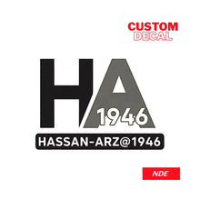 CUSTOM DECAL STICKER - A10155 - ndestore.com