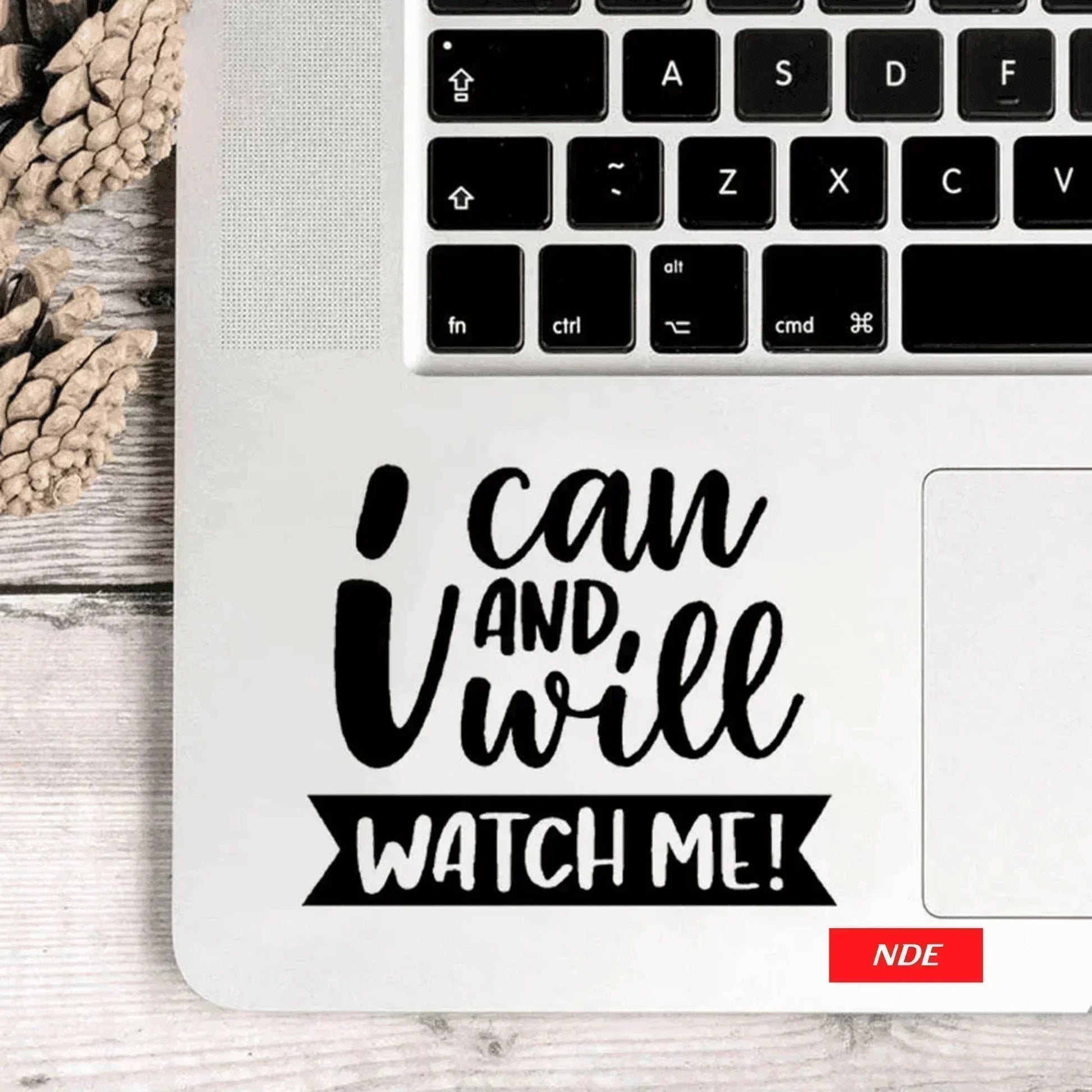 LAPTOP STICKER I CAN AND I WILL - ndestore.com