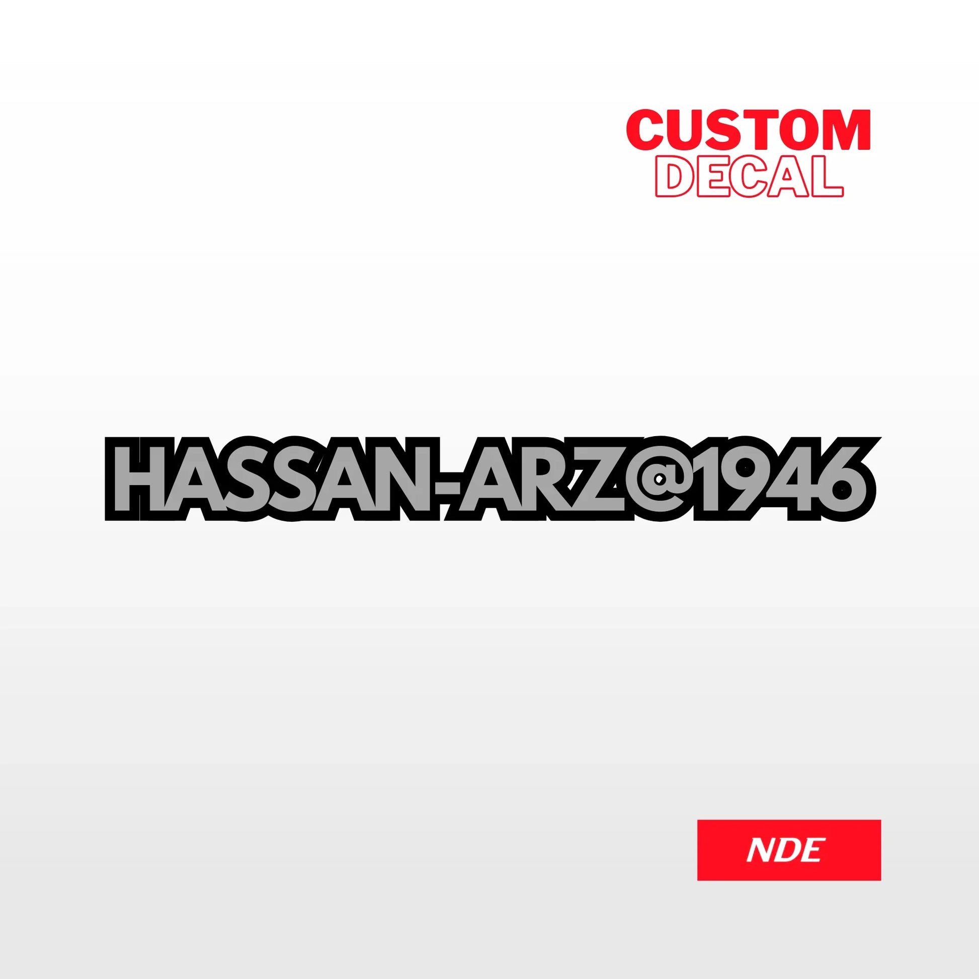 CUSTOM DECAL STICKER - A10155 - ndestore.com
