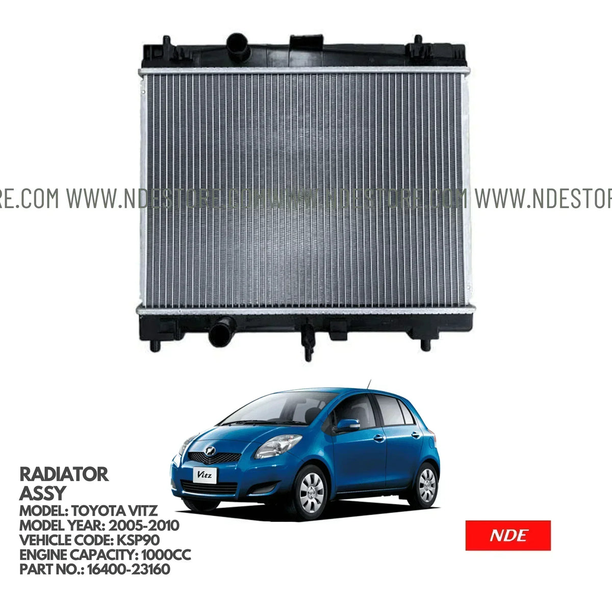 Vitz Radiator Radiator Assy for Toyota Vitz - Shop Now – ndestore.com