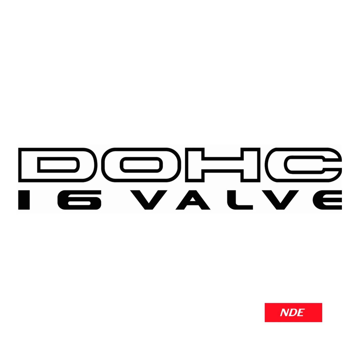 STICKER DECAL DOHC 16 VALVE