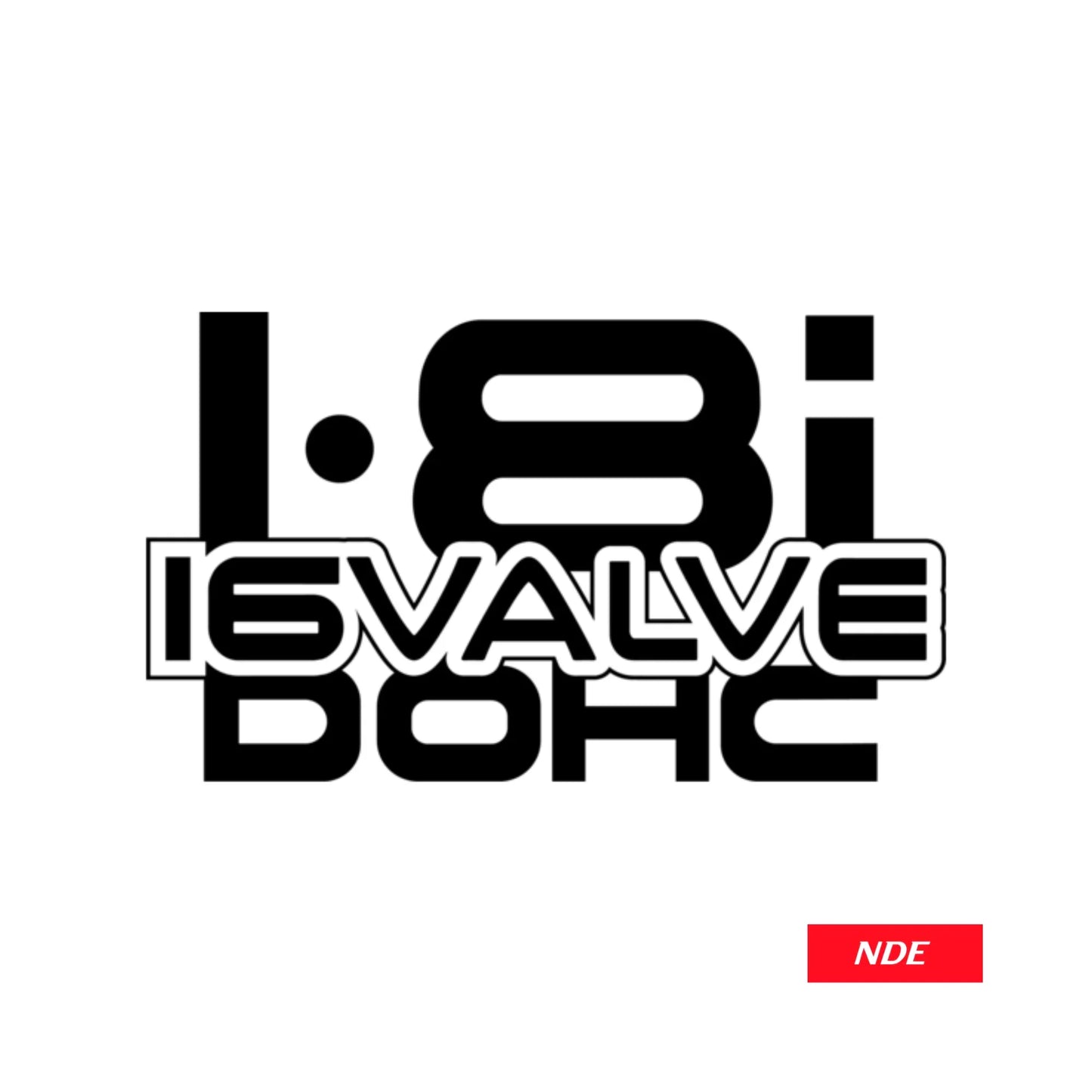 STICKER DECAL 1.8i 16 VALVE DOHC