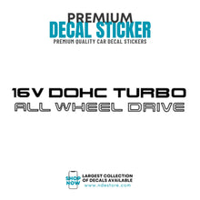 STICKER DECAL 16 VALVE DOHC TURBO