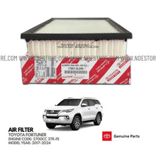AIR FILTER ELEMENT GENUINE FOR TOYOTA FORTUNER (2016-2025) - ndestore.com