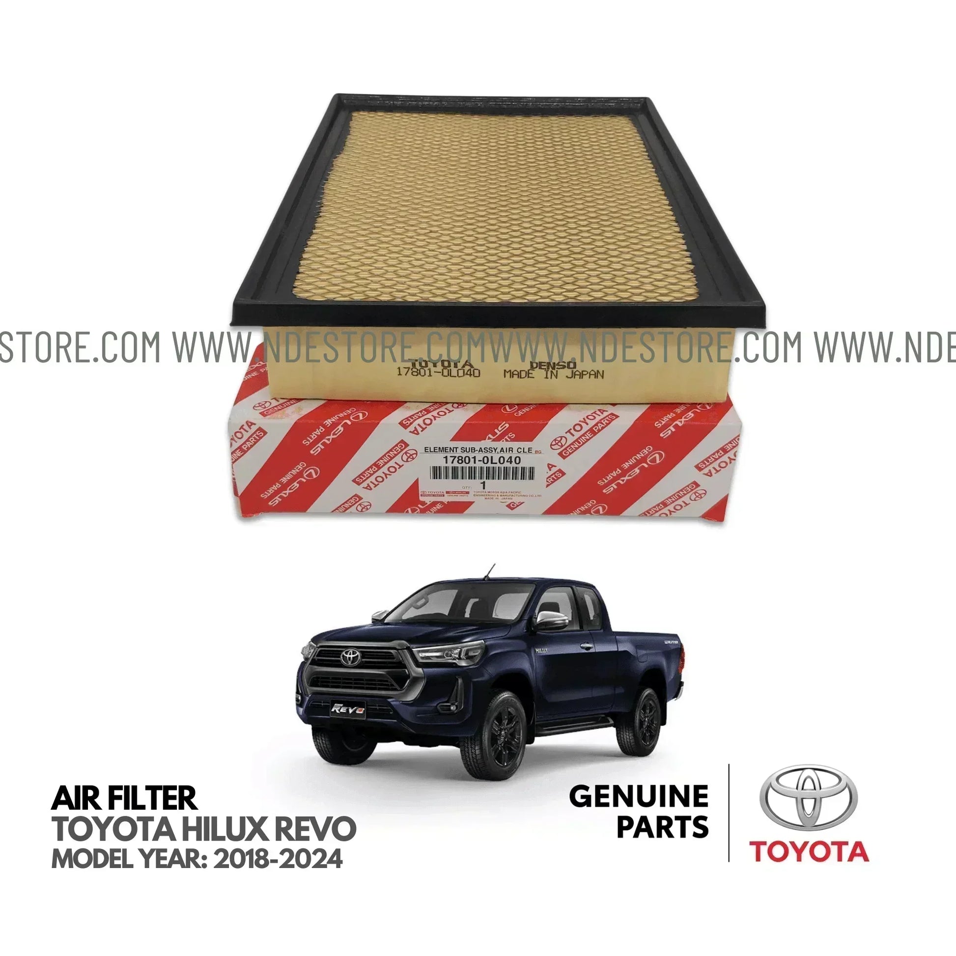 AIR FILTER ELEMENT GENUINE FOR TOYOTA REVO - ndestore.com