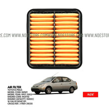 AIR FILTER ELEMENT GENUINE FOR TOYOTA PRIUS (1997-2003) - ndestore.com