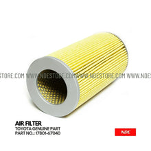 AIR FILTER ELEMENT TOYOTA GENUINE PART (17801-67040) - ndestore.com