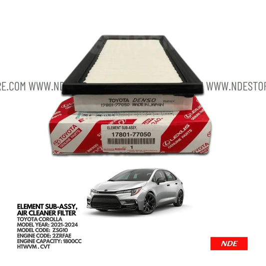 AIR FILTER ELEMENT GENUINE FOR TOYOTA COROLLA JDM (2021-2025) - ndestore.com