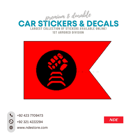 STICKER PAKISTAN ARMY 1st ARMORED DIVISION - ndestore.com