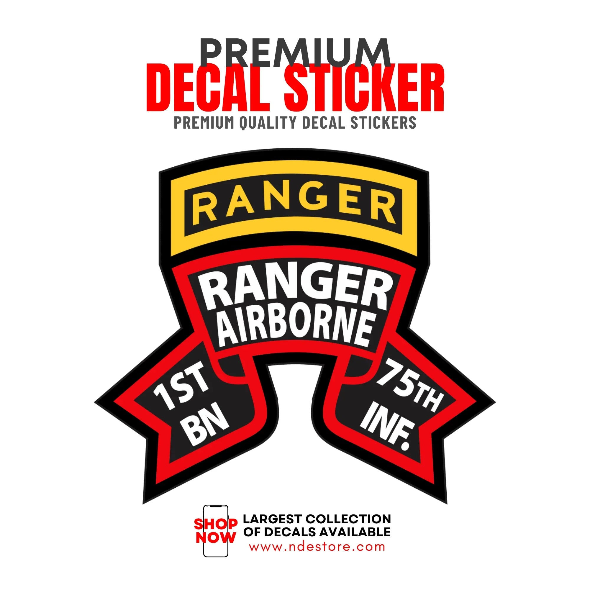 Sticker Decal Rangers Airborne - Shop Now – ndestore.com