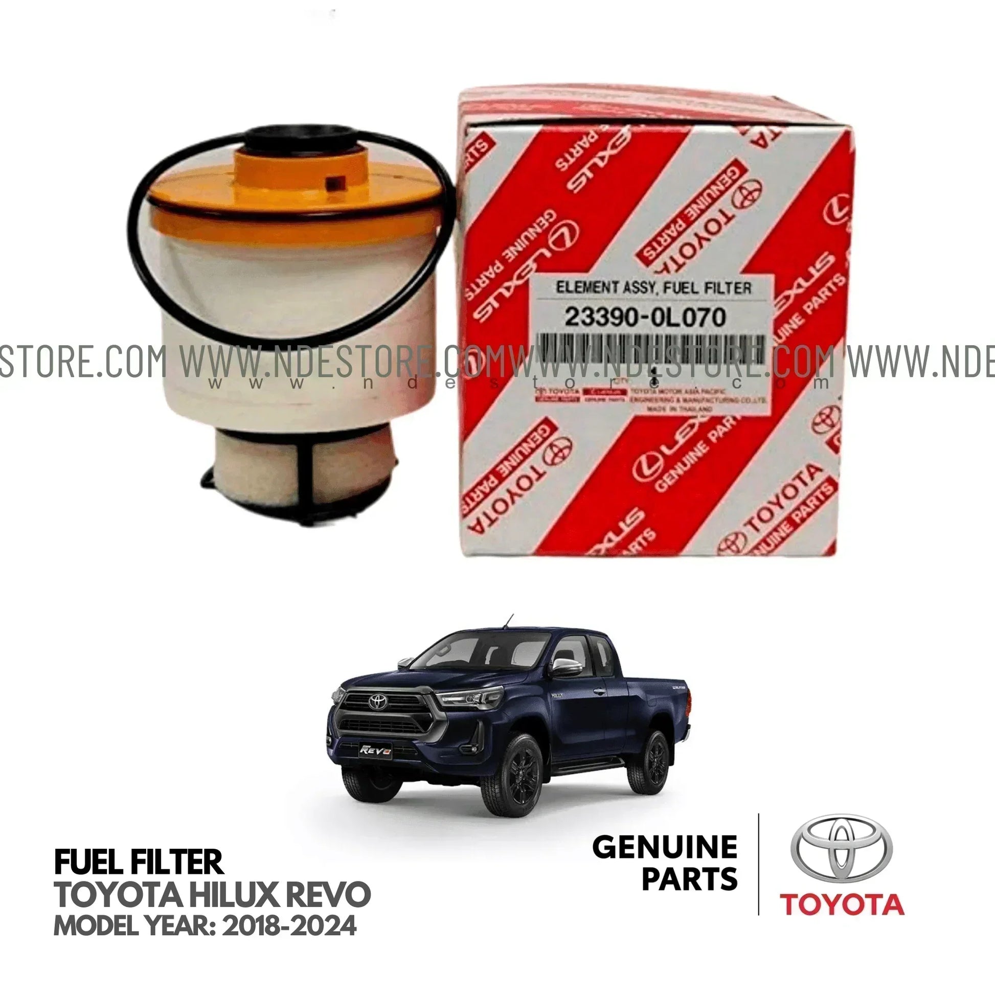 FUEL DIESEL FILTER FOR TOYOTA HILUX REVO - ndestore.com