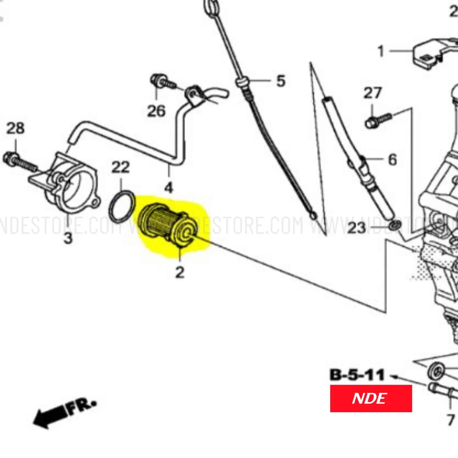 TRANSMISSION FILTER GENUINE FOR HONDA BRV - ndestore.com
