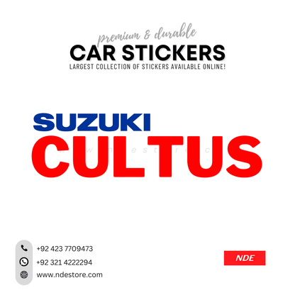 STICKER, SUZUKI CULTUS (SKU: 9355144) - ndestore.com