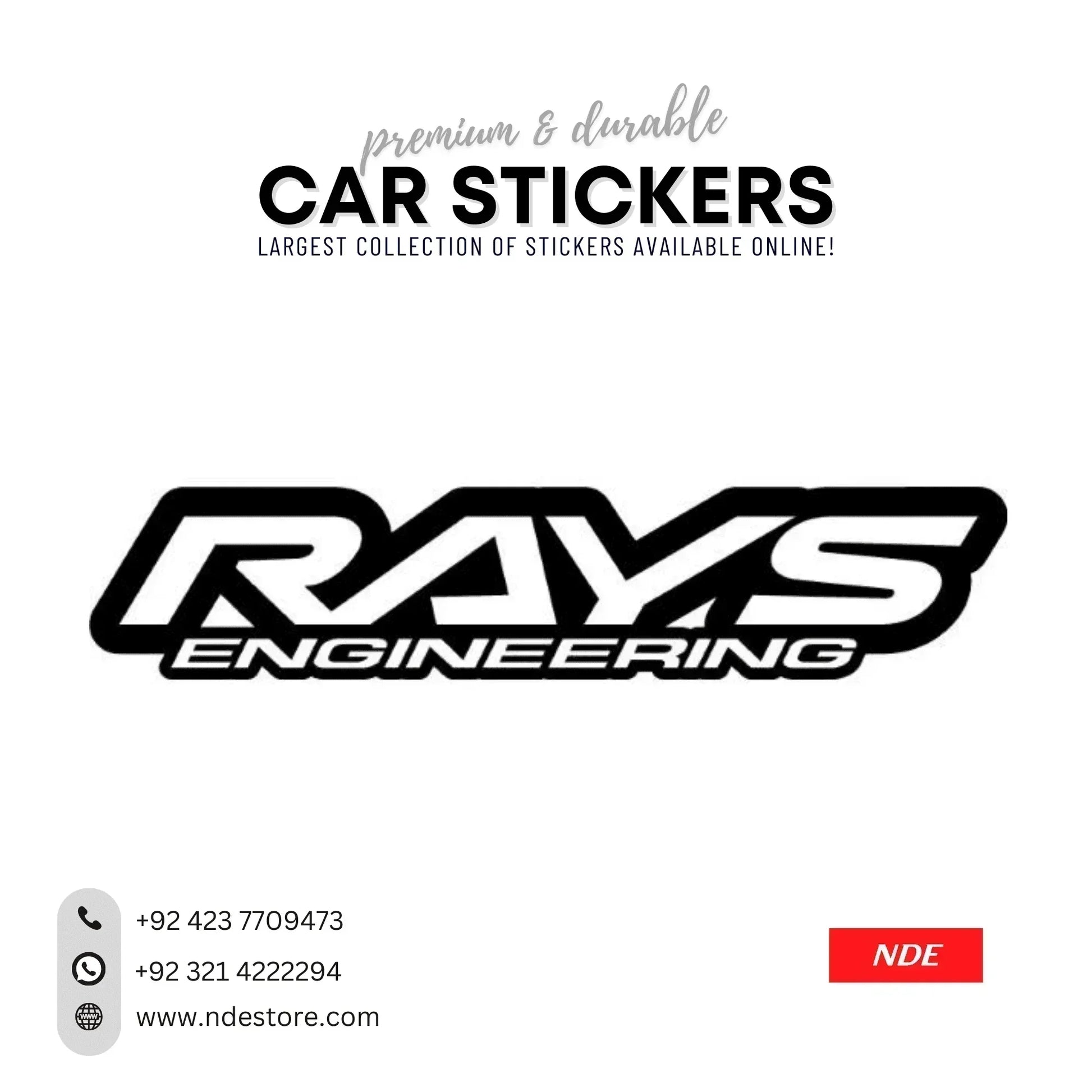 STICKER, RAYS ENGINEERING (SKU: 9355150) - ndestore.com