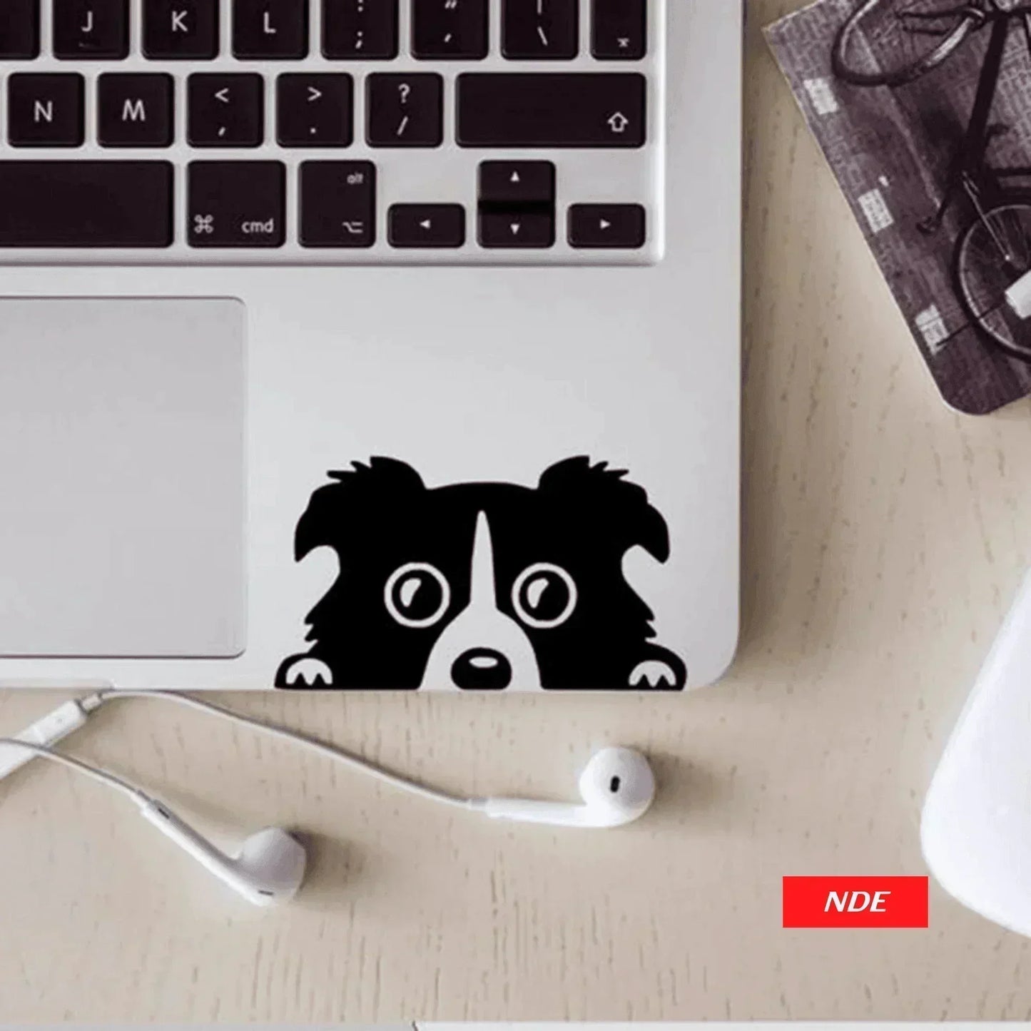 LAPTOP STICKER PEEKING CUTE DOG - ndestore.com