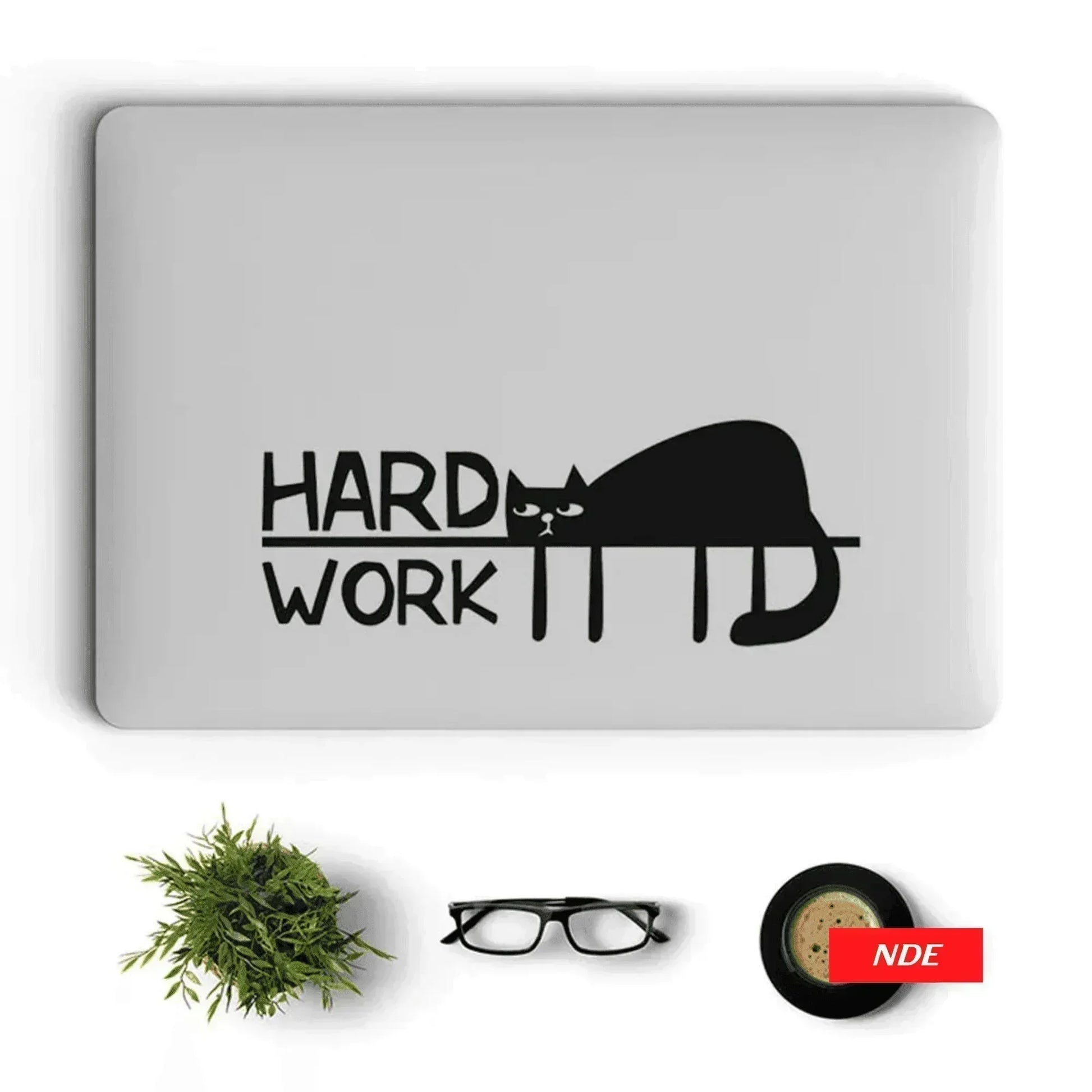 LAPTOP STICKER HARD WORK - ndestore.com