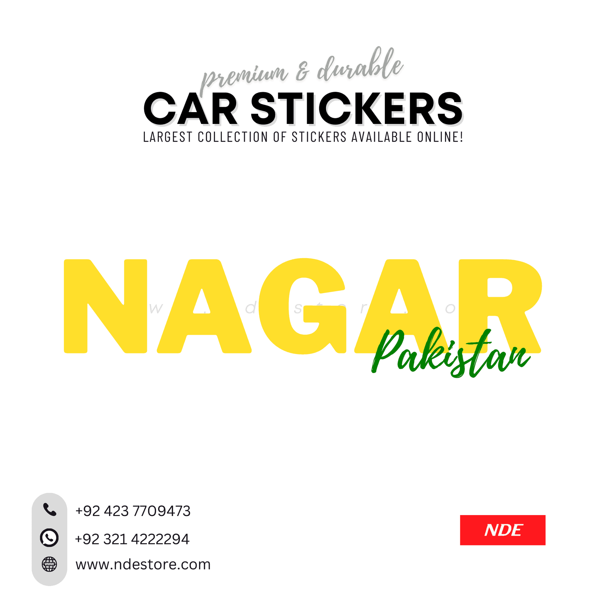 STICKER PAKSITAN CITY COLLECTION (SKU:14160) - ndestore.com