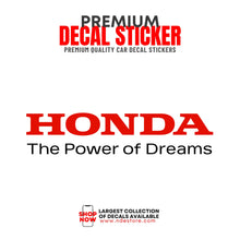 STICKER DECAL HONDA