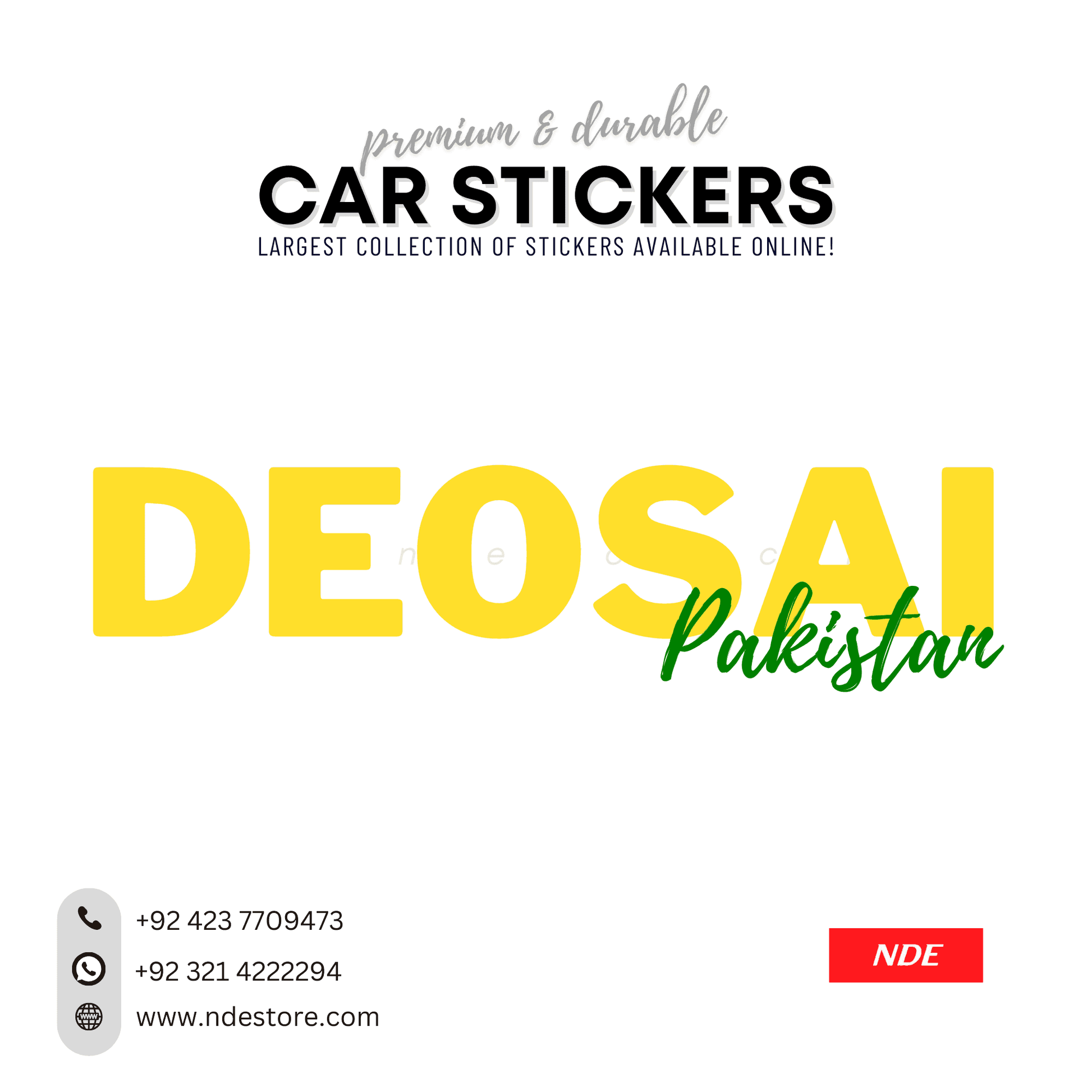 STICKER PAKSITAN CITY COLLECTION (SKU:14160) - ndestore.com
