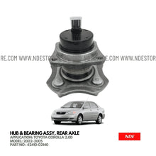 HUB BEARING ASSY REAR AXLE FOR TOYOTA COROLLA 2.0D (2002-2005) - ndestore.com