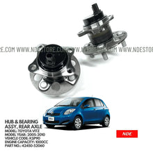 HUB & BEARING ASSY REAR AXLE FOR TOYOTA VITZ KSP90 (2005-2010) - ndestore.com