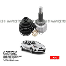 CV JOINT COMPLETE KIT OUTER FOR TOYOTA AQUA - ndestore.com