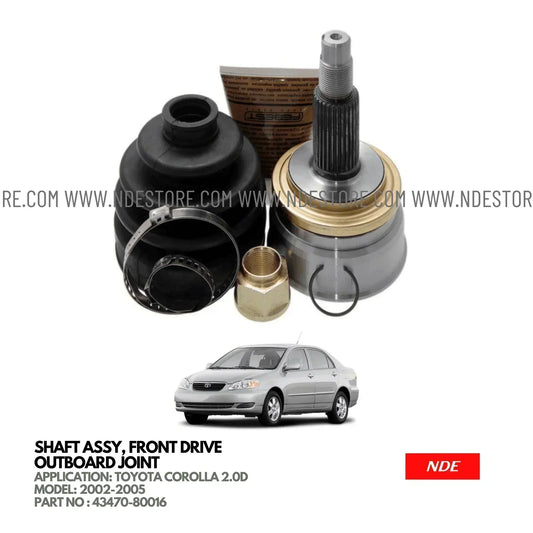 CV JOINT COMPLETE KIT INNER FOR TOYOTA COROLLA 2.OD - ndestore.com
