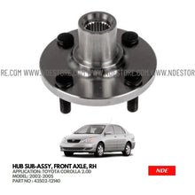 WHEEL HUB ASSY FOR TOYOTA COROLLA 2.0D (2002-2008) - ndestore.com