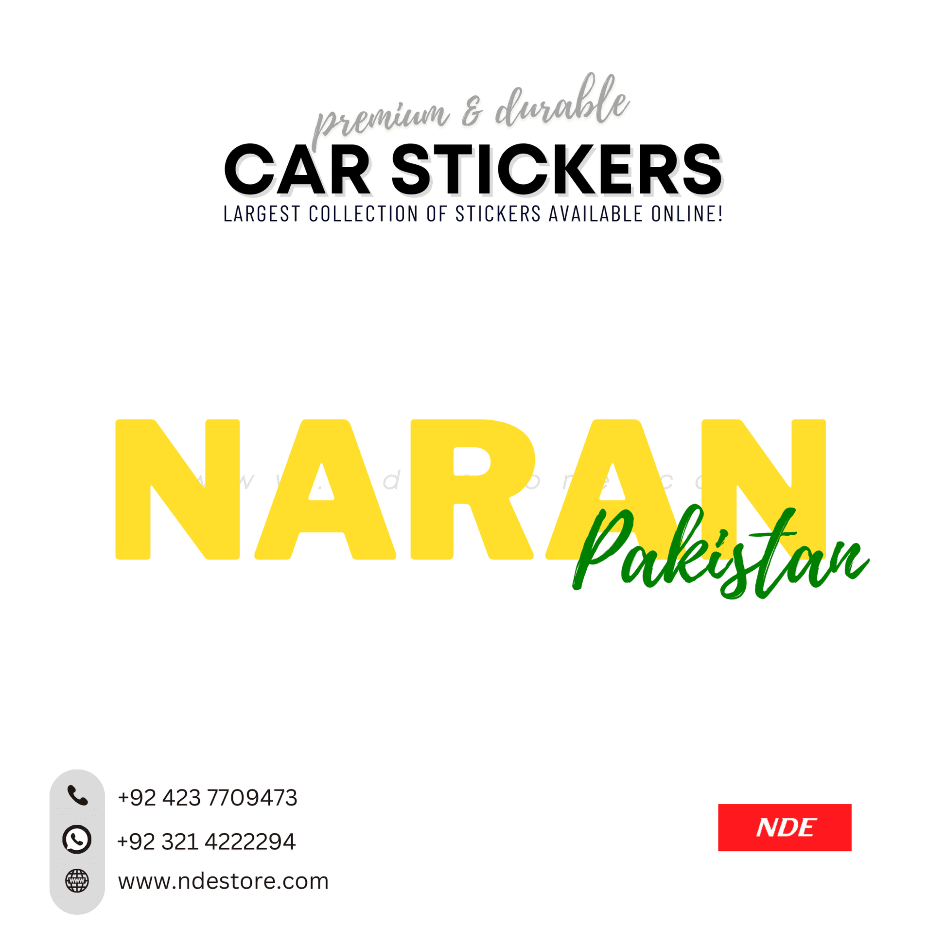 STICKER PAKSITAN CITY COLLECTION (SKU:14160) - ndestore.com
