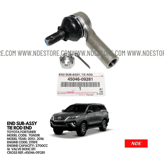 TIE ROD END ASSY FOR TOYOTA FORTUNER (2013-2016) - ndestore.com