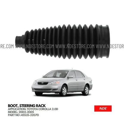 BOOT STEERING RACK END FOR TOYOTA COROLLA 2.0D (2002-2005) - ndestore.com