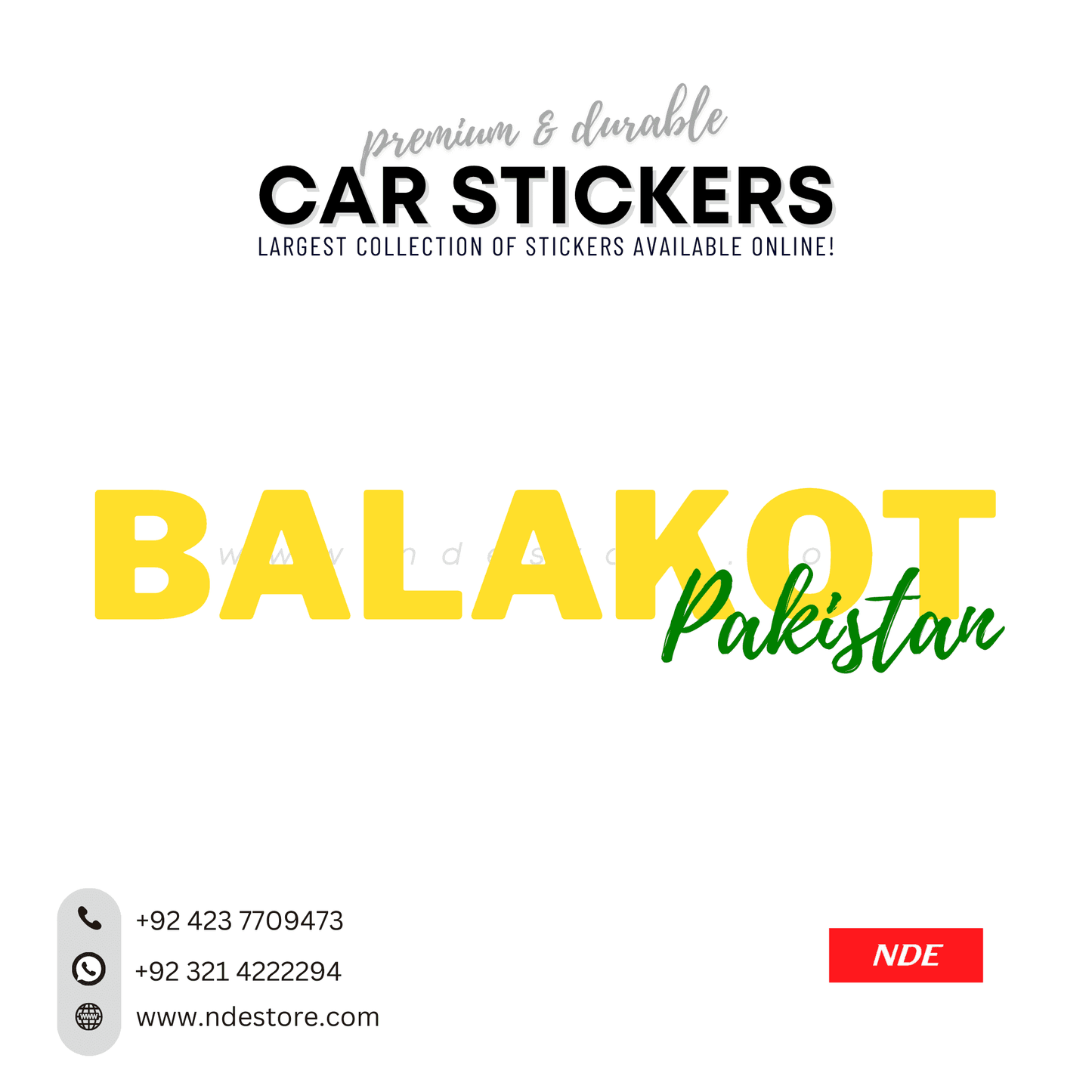 STICKER PAKSITAN CITY COLLECTION (SKU:14160) - ndestore.com