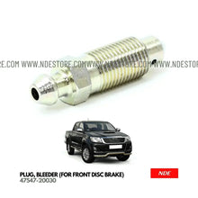 PLUG BLEEDER FOR FRONT DISC BRAKE FOR TOYOTA HILUX - ndestore.com