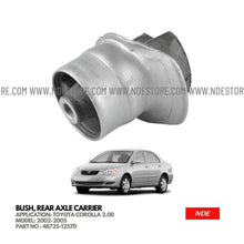 BUSH REAR AXLE CARRIER FOR TOYOTA COROLLA 2.0D (2002-2005) - ndestore.com