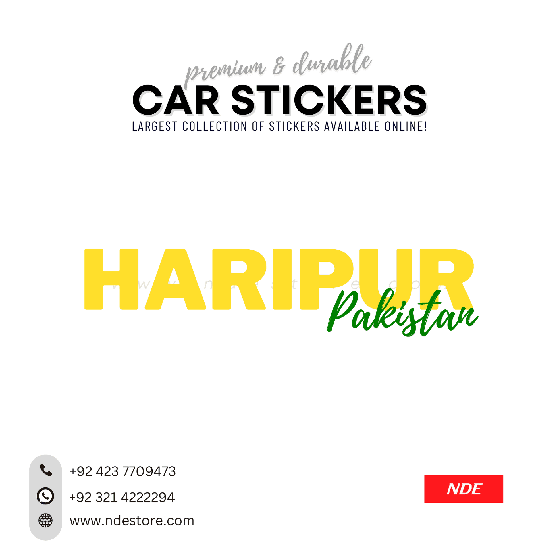 STICKER PAKSITAN CITY COLLECTION (SKU:14160) - ndestore.com
