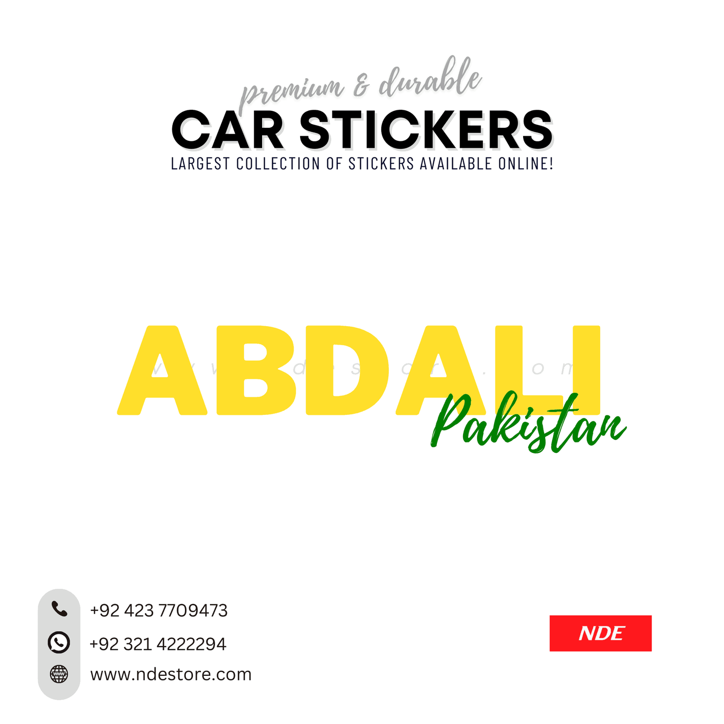 STICKER PAKSITAN CITY COLLECTION (SKU:14160) - ndestore.com