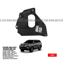 ENGINE SHIELD RIGHT SIDE FOR TOYOTA FORTUNER (2013-2016) - ndestore.com