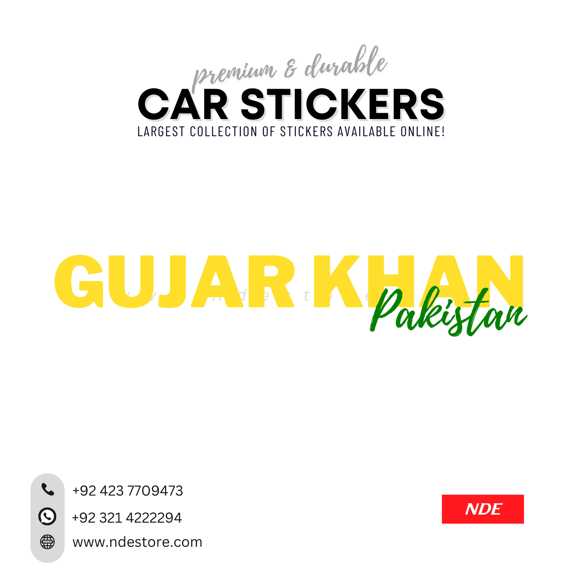 STICKER PAKSITAN CITY COLLECTION (SKU:14160) - ndestore.com