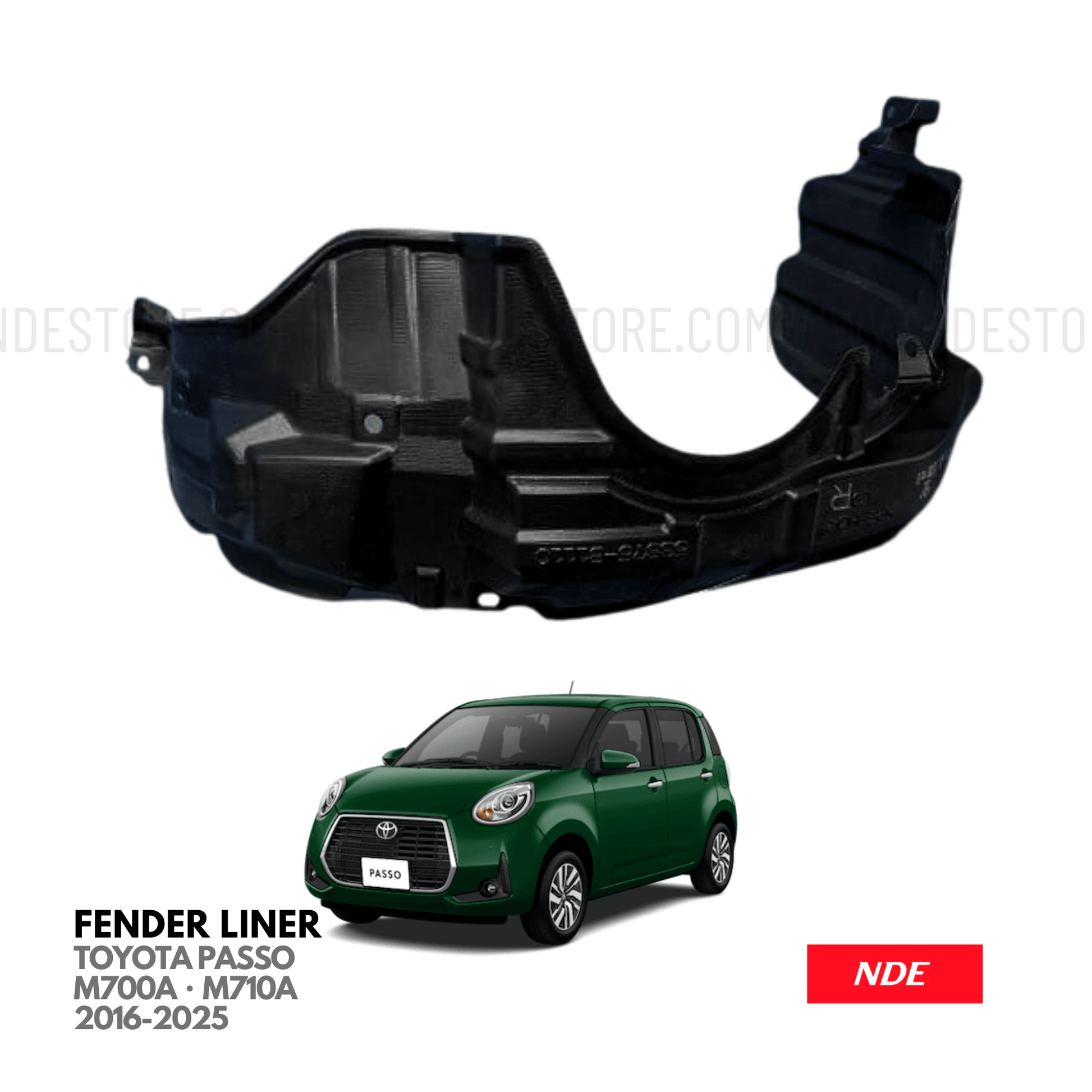 FENDER SHIELD LINER FOR TOYOTA PASSO (2016-2025) - ndestore.com
