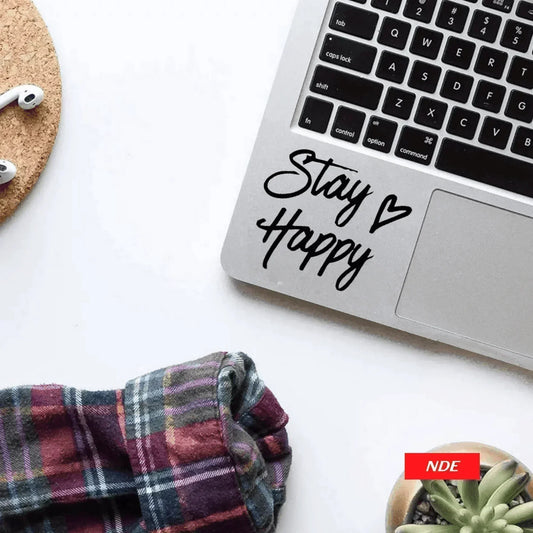 LAPTOP STICKER STAY HAPPY - ndestore.com