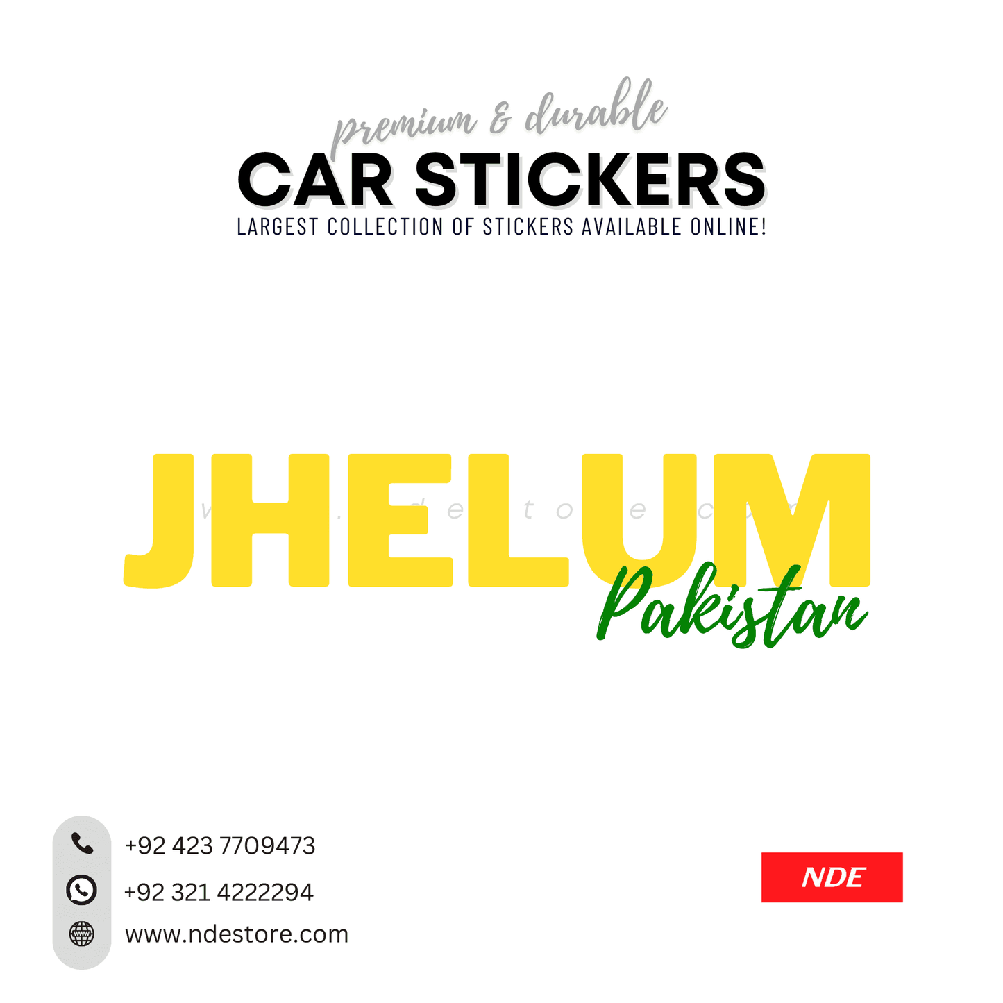 STICKER PAKSITAN CITY COLLECTION (SKU:14160) - ndestore.com