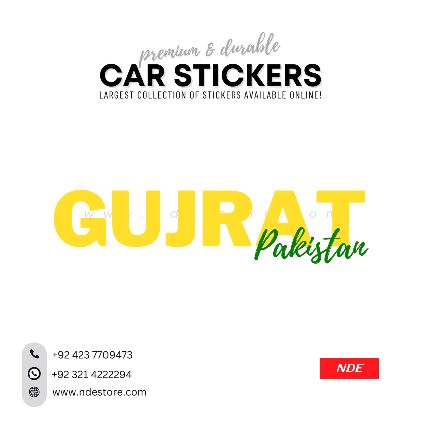 STICKER PAKSITAN CITY COLLECTION (SKU:14160) - ndestore.com