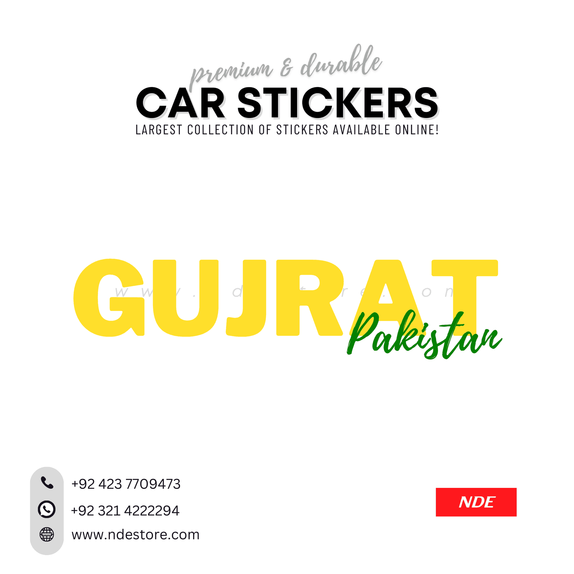 STICKER PAKSITAN CITY COLLECTION (SKU:14160) - ndestore.com