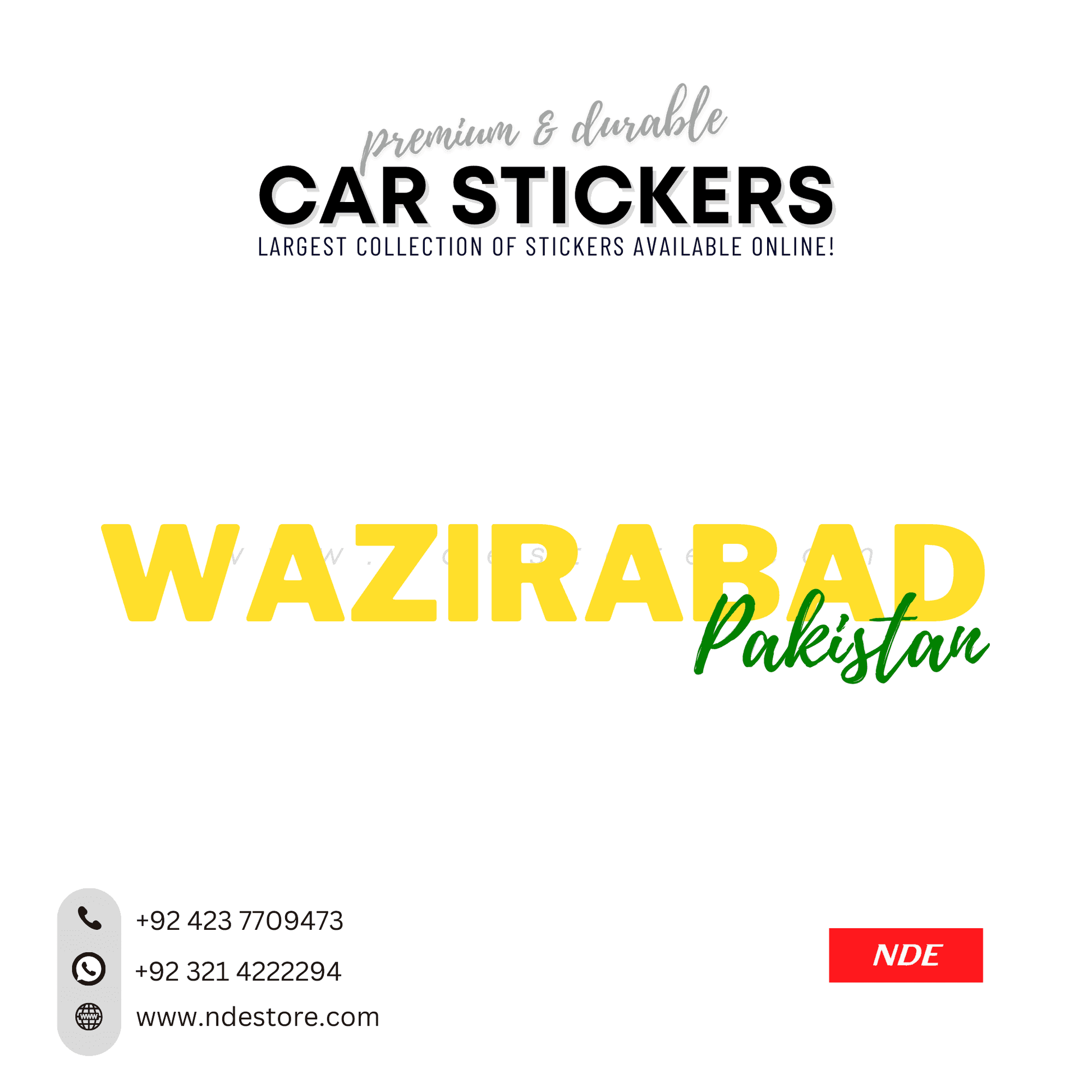 STICKER PAKSITAN CITY COLLECTION (SKU:14160) - ndestore.com